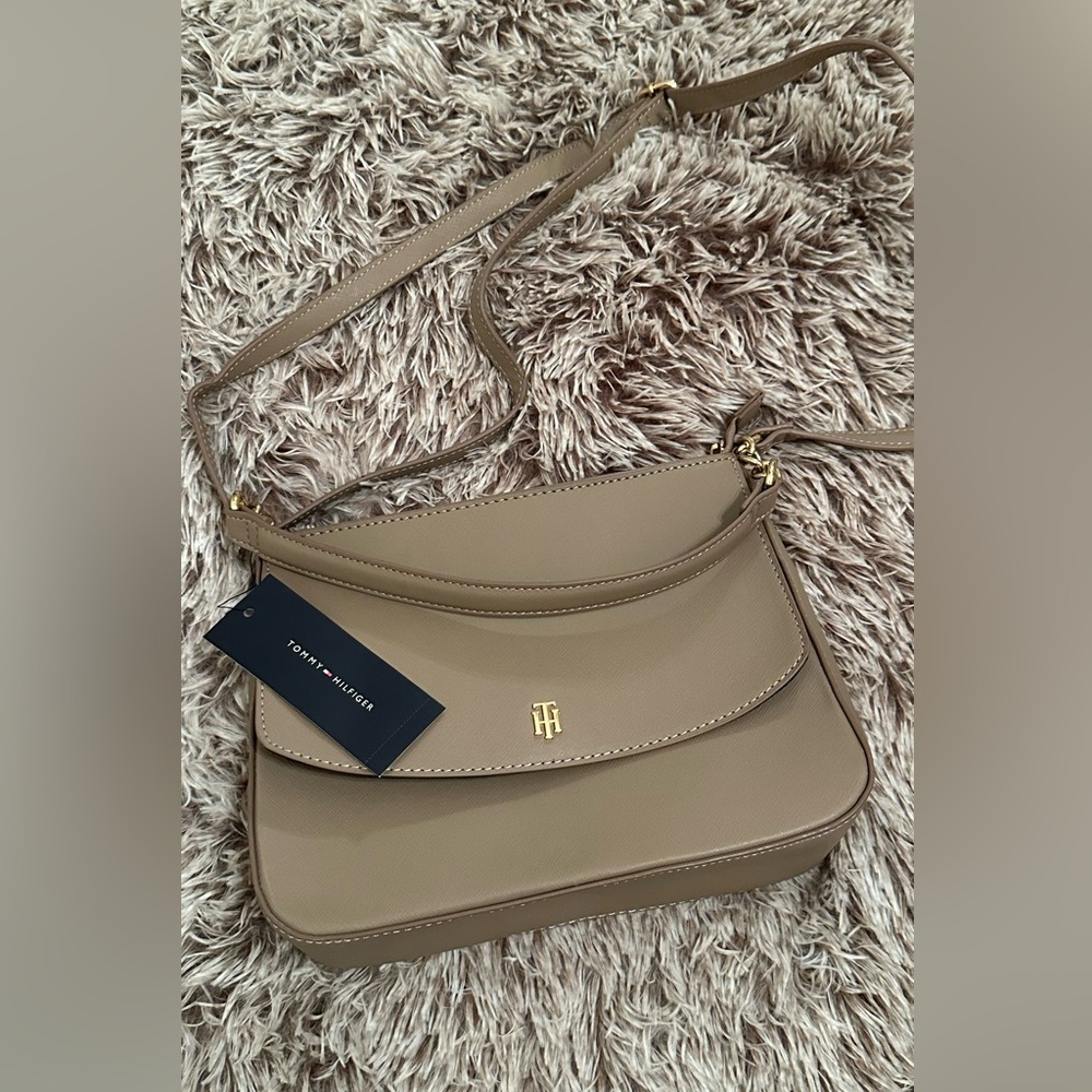 Tommy Hilfiger Tan Crossbody Bag